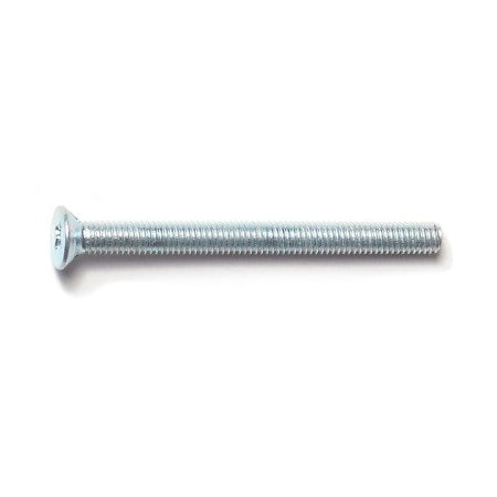 Midwest Fastener M3-0.50 x 35 mm Phillips Flat Machine Screw, Zinc Plated Steel, 25 PK 31233